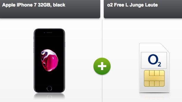 o2 Free L mit 4GB LTE ab 39,99€ mtl. + iPhone 7 für nur 1€ + 6 Monate gratis Sky Ticket