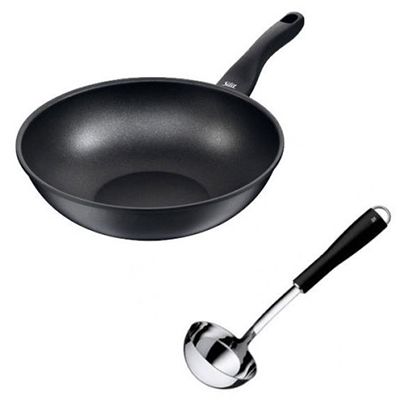 WMF Silit Macao Wok Pfanne 28cm + Black Line Schöpflöffel für 34,99€ (statt 42€)