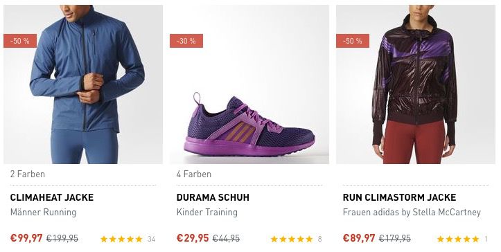 adidas Trainings Outlet mit 25% Extra Rabatt + VSK frei ab 50€