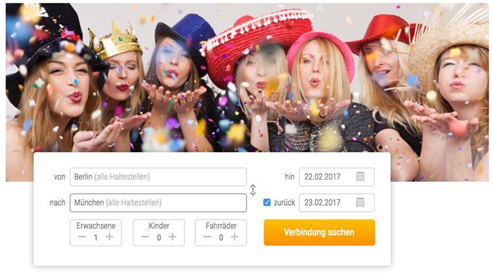 Flixbus Karneval Tickets ab 6€