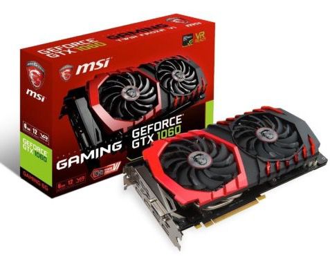 MSI GeForce GTX 1060 Gaming 6GB Grafikkarte für 271,15€ (statt 320€)