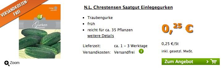 Verschiedenes Saatgut für je 0,25€   keine Versandkosten!