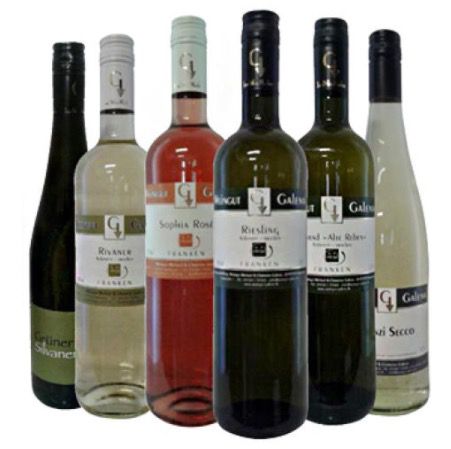 6er Pack Weinpaket vom fränkischen Weingut Galena für 30€