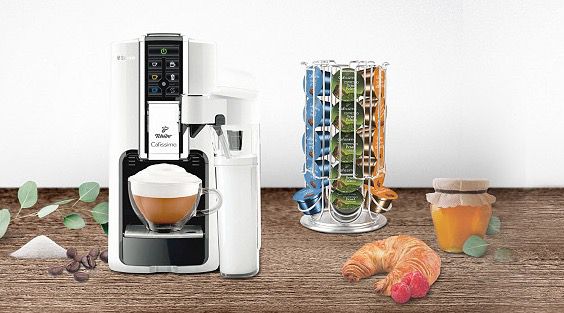 Knaller! Tchibo Saeco Cafissimo LATTE Maschine + Kapselspender + Kapselset nur 146,50€ (statt 220€)