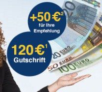 Bis zu 120€ für gratis Girokontoeröffnung bei der 1822direkt + 50€ für Weiterempfehlung Bis zu 120€ für gratis Girokontoeröffnung bei der 1822direkt + 50€ für Weiterempfehlung