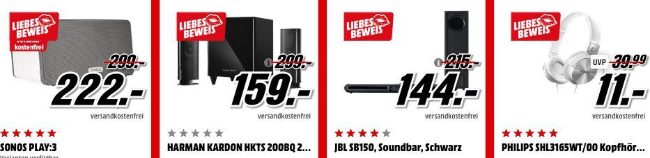 Media Markt Liebesbeweis: viele günstige Top Artikel (Handys, Laptops, TVs, Wearables, Haushalt...)