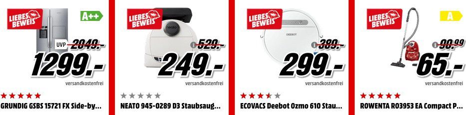 Media Markt Liebesbeweis: viele günstige Top Artikel (Handys, Laptops, TVs, Wearables, Haushalt...)