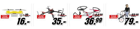 Media Markt Spielwaren Tiefpreisspätschicht   z.B. Drohnen ab 16€   Hörpiele die drei ??? für je 5€