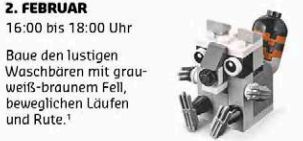 Gratis Lego Mini Bauaktion Februar – nur am 02.02. in teilnehmenden Lego Stores