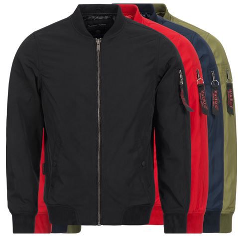 Marikoo MAA1   Herren Bomberjacke für je 19,90€ (statt 30€)