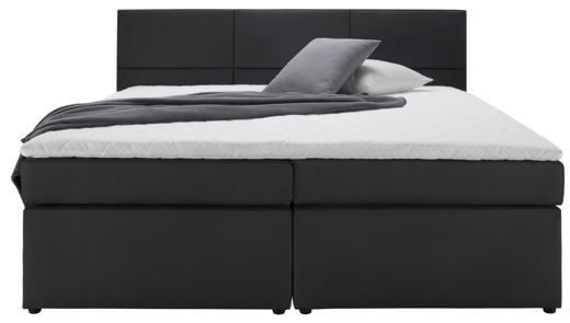 Boxspringbett in Schwarz, ca. 180x200cm ab 296,95€