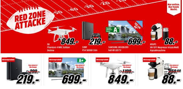 Media Markt Superbowl Aktion: viele günstige Artikel   u.a. KRUPS XN1011 Nespresso Kapselmaschine + Milchschäumer für 88€