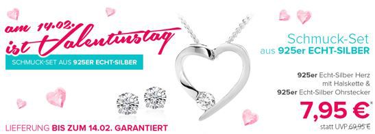 Kette + Anhänger + Ohrstecker aus 925er Silber für zusammen 12,90€