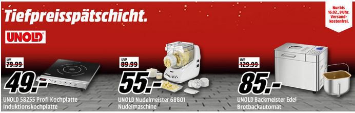 Media Markt UNOLD Tiefpreisspätschicht   gute Haushaltsmaschinen