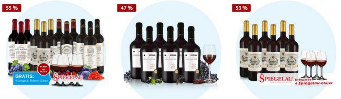 17% Rabatt auf Ebrosia Weinpakete, z.B. 6 Fl. Primitivo Esempio 38€   TOP