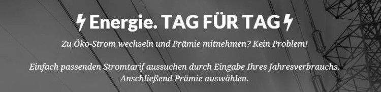 Verschiedene Ökostrom Tarife mit coolen Prämien   z.B. iPhone 7, Galaxy S7 oder Bargeldprämie