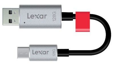 Lexar JumpDrive C20c   flexibler USB Stick mit 128 GB und zwei Anschlüssen für 52,98€ (statt 59€)