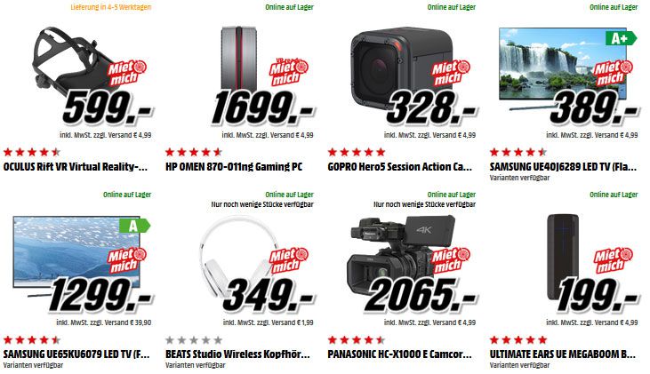 Media Markt Mietwochen   Lohnt sich mieten statt kaufen?