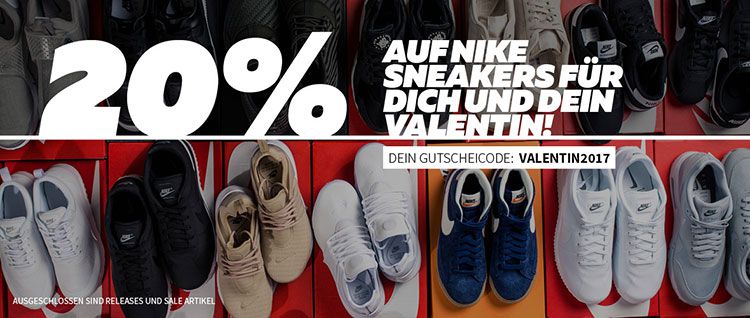 BURNER: 20% auf alle NIKE Sneaker   TOP