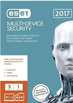 ESET MultiDevice Security 2017   Antiviren Schutz für 5 Geräte statt 32€ für 19,99€