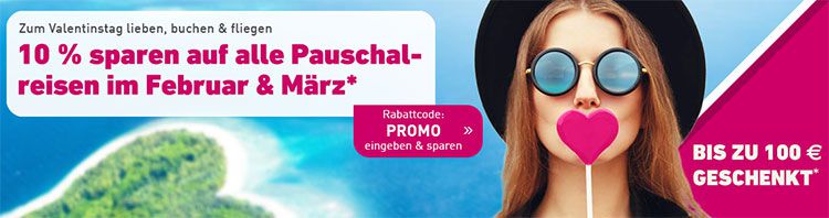 Ltur: 10% Rabatt auf alle Pauschalreisen im Februar & März