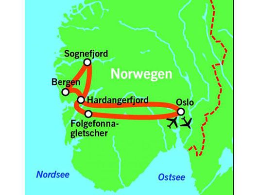 8 Tage Norwegen Rundreise inkl. Frühstück, Flug & allen Transfers ab 699€ p.P.