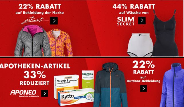 Karstadt Kracher mit z.B. 33% Rabatt auf APONEO Apotheken Artikel