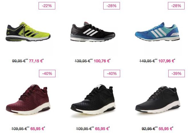 Vaola Super Sale + weitere 20%   z.B. adidas Swift Racer für 36,76€ (statt 56€)