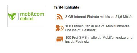 Vodafone Smart Light mit 3GB + 100 Min + 100 SMS für 9,99€ mtl.