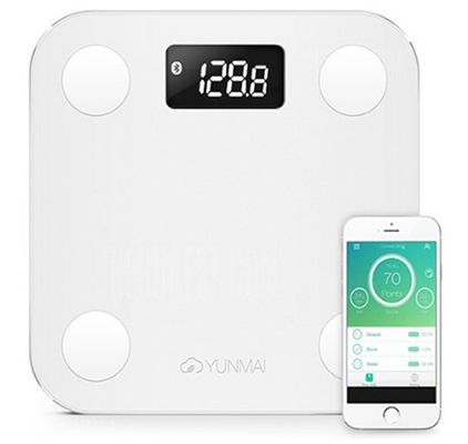 Yunmai Mini Smart Körperfettwaage mit App Steuerung für 27,30€ (statt 38,50€)   Versand aus EU