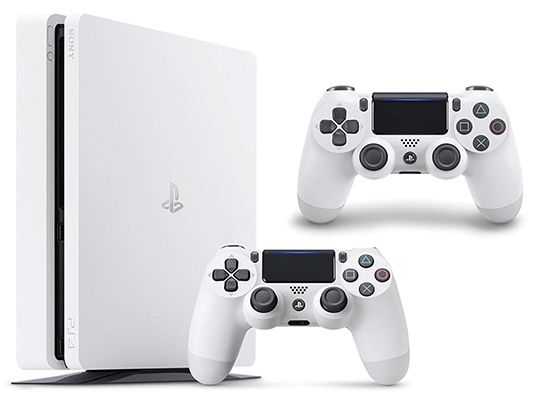 PlayStation 4 slim 500GB in Weiß + 2. Controller für 255,82€ (statt 304€)