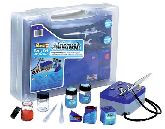 Revell 39199   Air­brush Ba­sic Set mit Kompressor für 63,68€ (statt 75€)