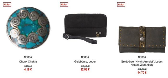 70% Rabatt auf Noosa Artikel   z.B. Classic Shopper Handtasche für 63€ (statt 90€)