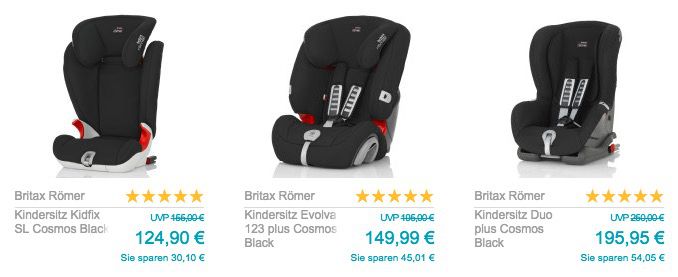 Babymarkt mit 10% oder 10€ Rabatt   z.B. Britax Römer Evolva 123 für 107,99€ (statt 120€)