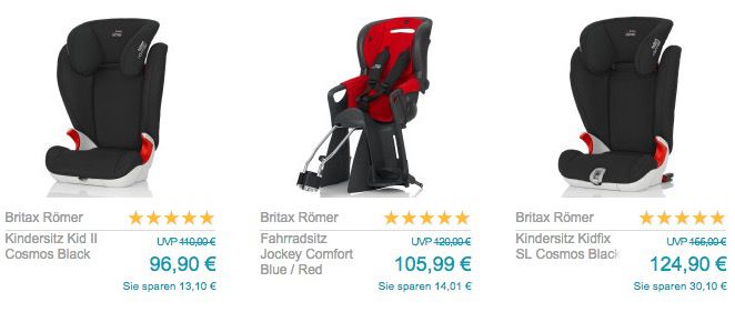 Babymarkt mit 10% oder 10€ Rabatt   z.B. Britax Römer Evolva 123 für 107,99€ (statt 120€)