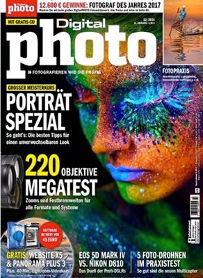 12 Ausgaben Digitalphoto Kamera Zeitschrift für 82,80€ + 40€ Gutschein