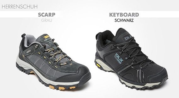 Trespass Outdoor Schuhe für Damen und Herren bei vente privee   z.B. Modell Scarp ab 45€ (statt 59€)