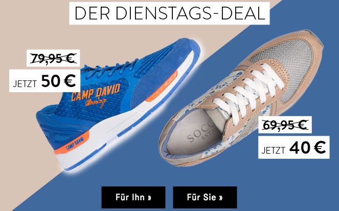 Camp David Sneaker für Damen und Herren ab 44,95€ (statt 80€)