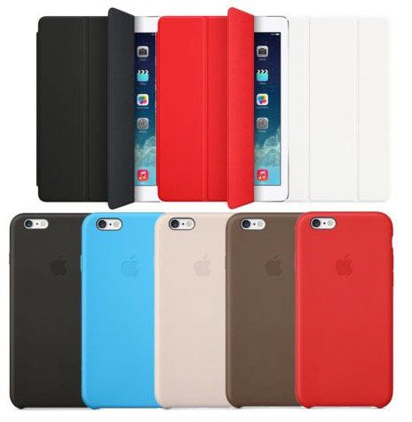 iPhone 6 & 6 Plus Leder  und Silikon Cases oder iPad Air (2) Smart Cover für je 19,99€