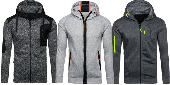 BOLF 1A1 Herren Sweatjacken für je 15,95€