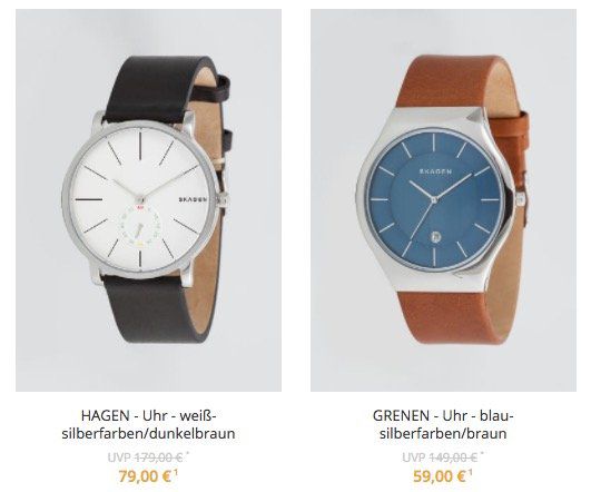 Skagen Uhren & Schmuck in der Zalando Lounge   z.B. Skagen Hagen Uhr für 84,90€ (statt 123€)