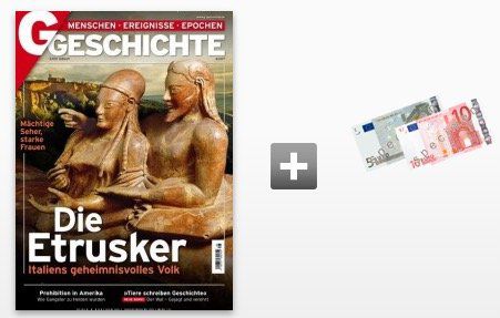 6 Ausgaben GESCHICHTE für 22,62€ + 15€ Amazon Gutschein oder Verrechnungsscheck