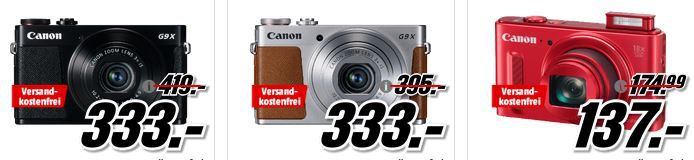 Media Markt CANON Tiefpreisspätschicht   günstige Kameras, Kits und Drucker