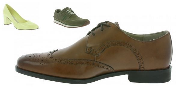 Clarks Damen und Herren Leder Schuh Sale   u.a. Clarks Amieson Limit Herren Schuh für 69,99€