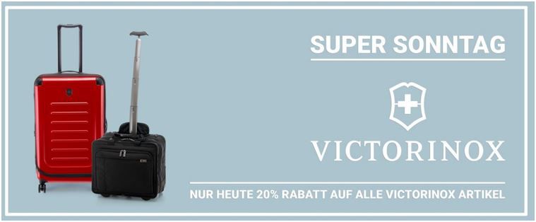 Koffer Direkt.de mit 20% auf Victorinox Koffer + 15% Neukunden Gutschein bis Mitternacht!