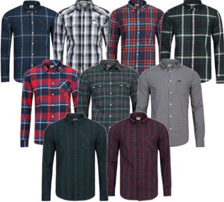 Lee Rider und Western   Herren Karo Button Down Hemden für je 22,99€