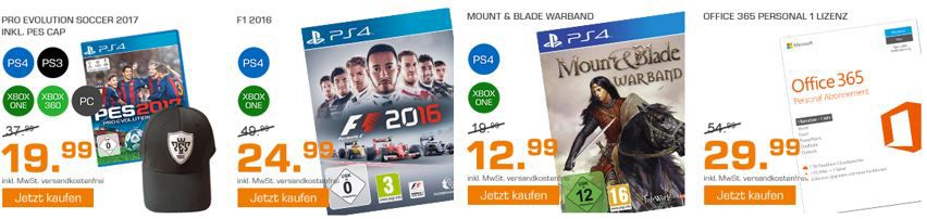 Saturn Weekend Sale: u.a. PES 2017 – Pro Evolution Soccer 2017 statt 33€ für 19,99€