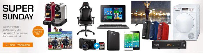 Saturn Super Sunday Deals: u.a. Lenovo C2 (8 GB)  5 Zoll Smartphone statt 110€ für 79€