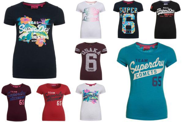 Superdry Damen Shirts verschiedene Modelle für je 11,95€ (statt 24€)