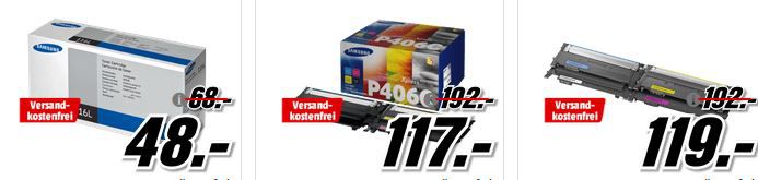 Media Markt Toner Tiefpreisspätschicht   u.a. BROTHER TN 2010 Tonerkartusche Schwarz für 27, 